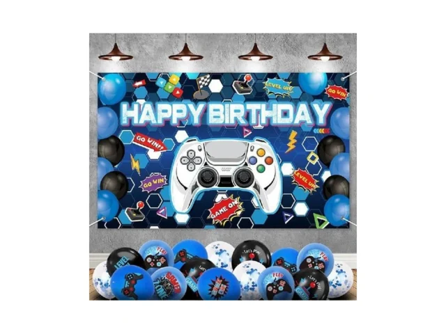 Gamer Birthday Party Decorations – 31pcs Gaming… Code