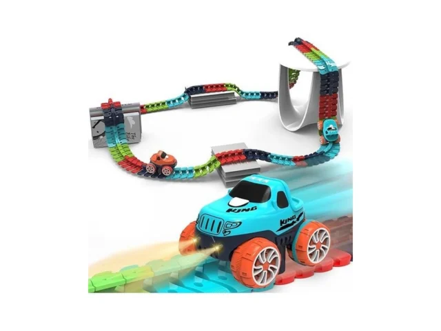 Race Track Toy For Kids Boys With Led Light-up Car… Code
