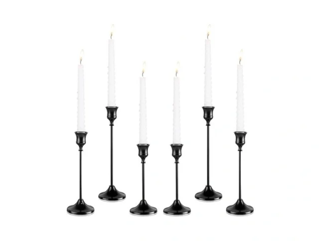 Tunyet Candlestick Holders 6pcs Metal Taper Candle… Code