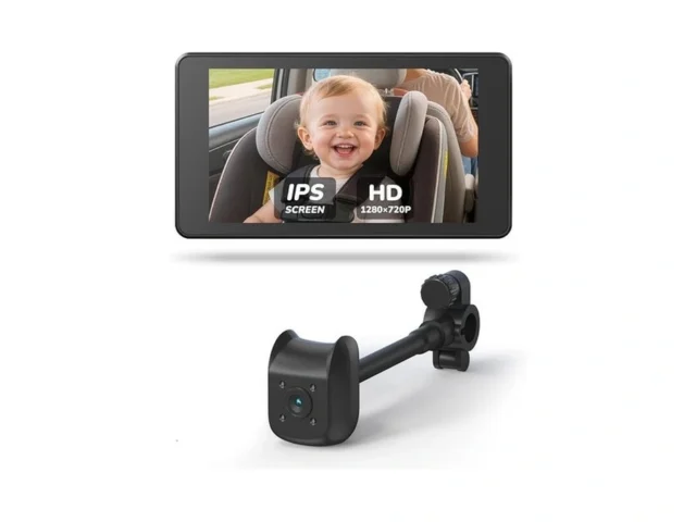 Baby Car Camera For Kids – 5 1080p Ips Suction Cup… Code