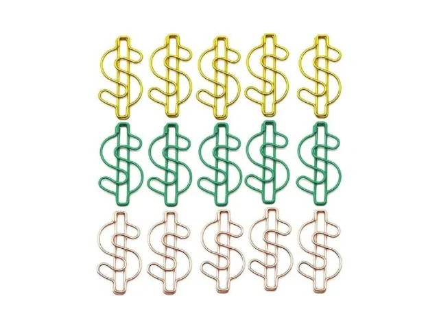 Upquzzfy 20 Pcs Cute Shaped Paper Clips – Metal… Code