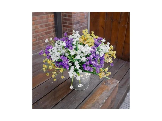 Bcblf Artificial Flowers For Outdoors 12 Bundles… Code
