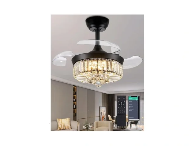 Fejanical 30 Inch Black Crystal Chandelier Ceiling… Code