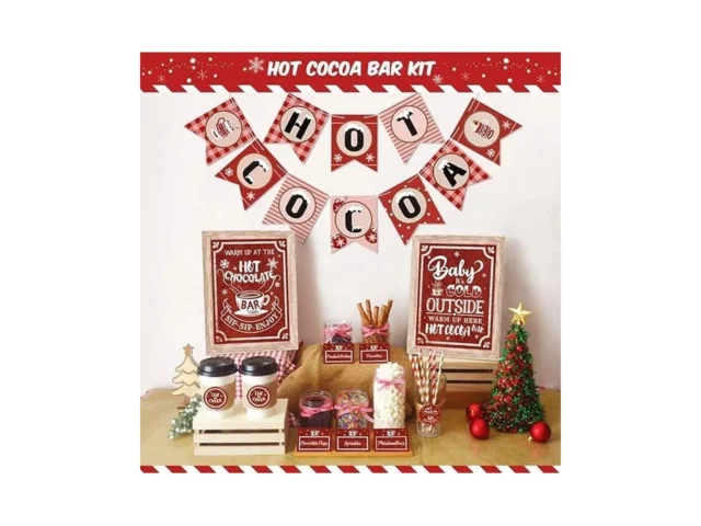 Hot Cocoa Bar Kit – Banner Chocolate Bar Sign… Code