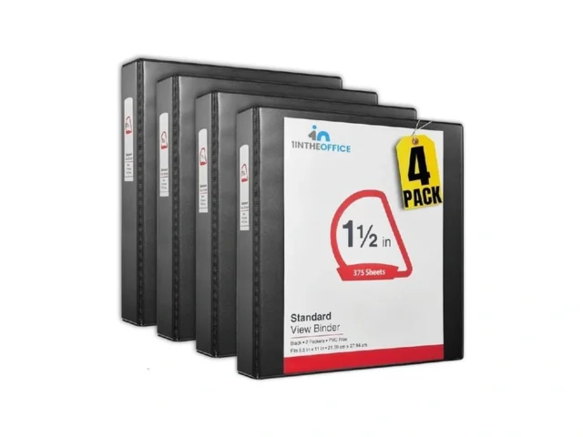 1intheoffice 3 Ring Binders 1 5 Inch Binders 3 Ring…