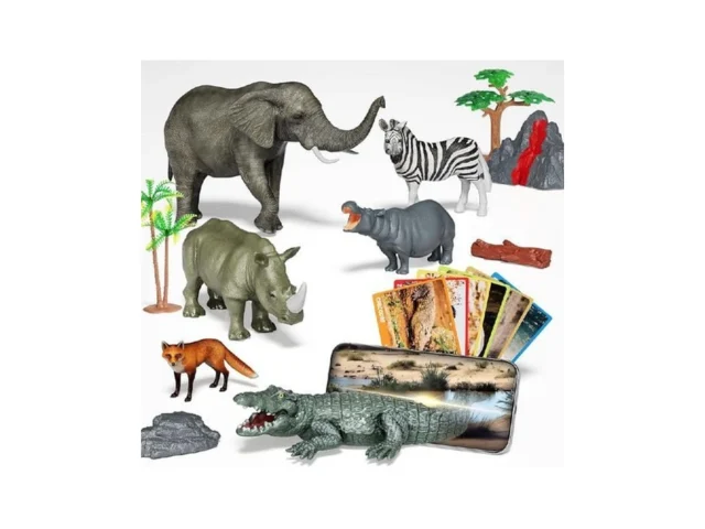 Bozobo Africa Safari Animals Figures Toys Ar… Code