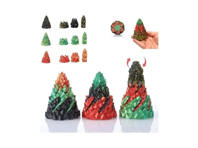 Christmas Tree Fidget Desktop Decor – 3pc Rotating… Code