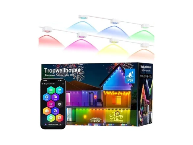 Tropwellhouse Permanent Outdoor Light Pro 100ft… Coupon