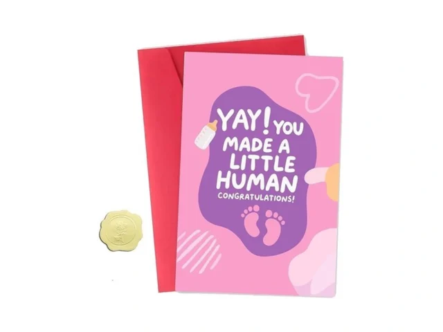 Zyvsyldrin Funny Baby Shower Card For New Mom Dad… Code