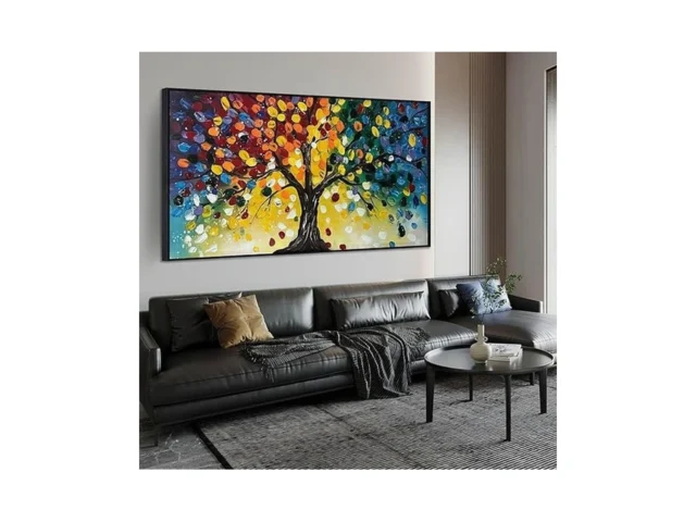 Tree Painting Large Wall Decor For Living Room -… Coupon