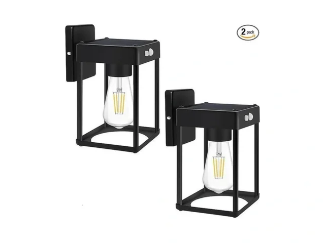 Metal Solar Wall Lights With Clear Glass Shade… Code