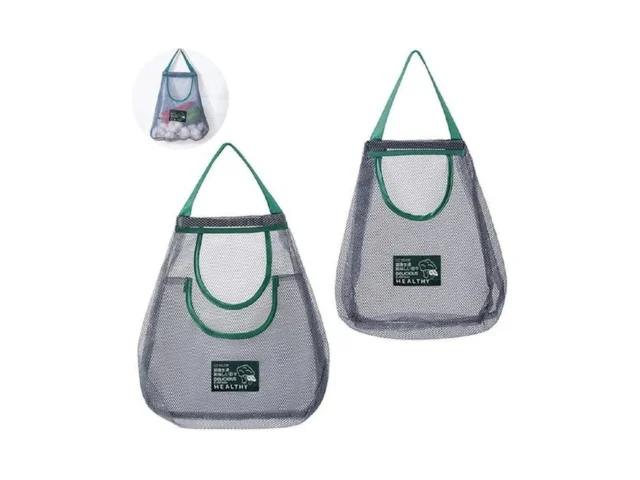 Junvaia 2 Pack Hanging Mesh Storage Bags Single… Code