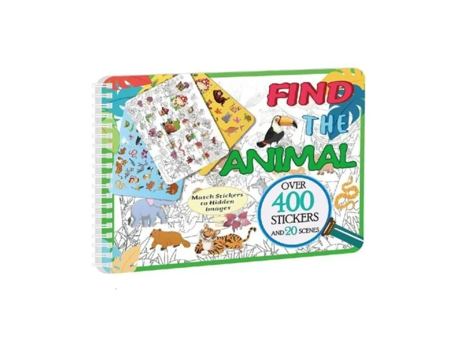 Kalysky Find The Animal Sticker Book Sticker Book… Code