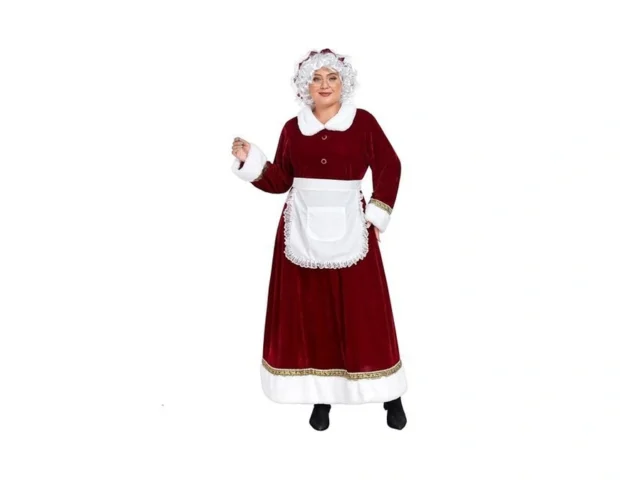 Weguard Mrs Claus Costume For Women 5pcs Adult… Coupon