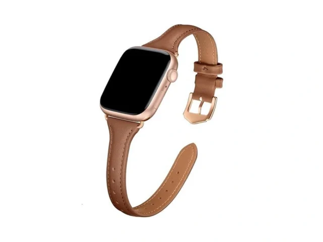 Daqin Slim Leather Band Compatible With Apple Watch… Code