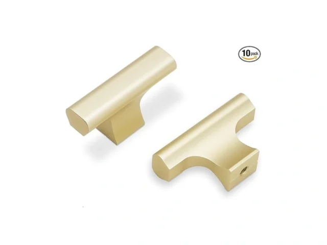 Povefonk 10 Pack Brushed Brass Kitchen Cabinet… Coupon