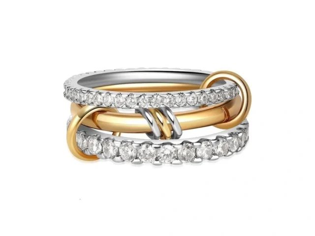 Aipuliduo Stackable Gold Rings For Women 18k… Code