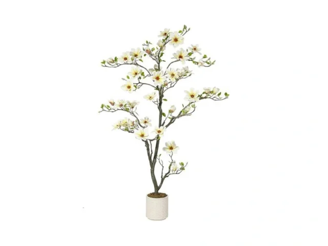6ft Faux Magnolia Plants Artificial Flower Trees… Code