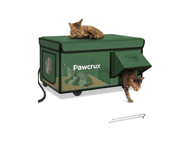 Weatherproof Heated Cat House For Outdoor In Winter…