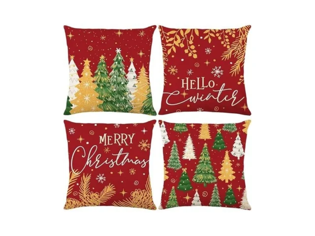Wyooxoo Christmas Pillow Covers 18×18 Set Of 4… Code