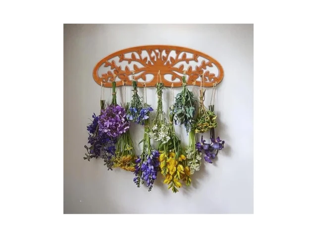 Offpuff Herb Drying Rack Hanging With 11 Hooks Tree… Code
