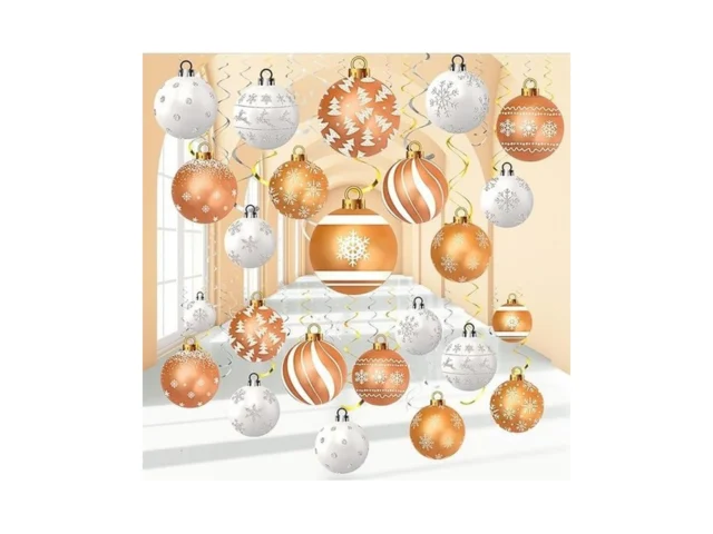 Harrycle 54 Pcs Christmas Hanging Decorations Set… Code