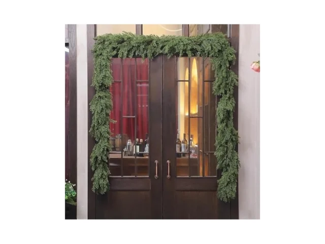 Jutom 2 Pcs 6 Ft Thick Christmas Cedar Garland… Code
