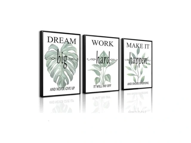 Pormipone 3pcs Motivational Office Wall Decor… Code