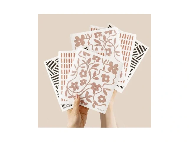 Recyco Swedish Dishcloths For Kitchen 6 Pack Floral…