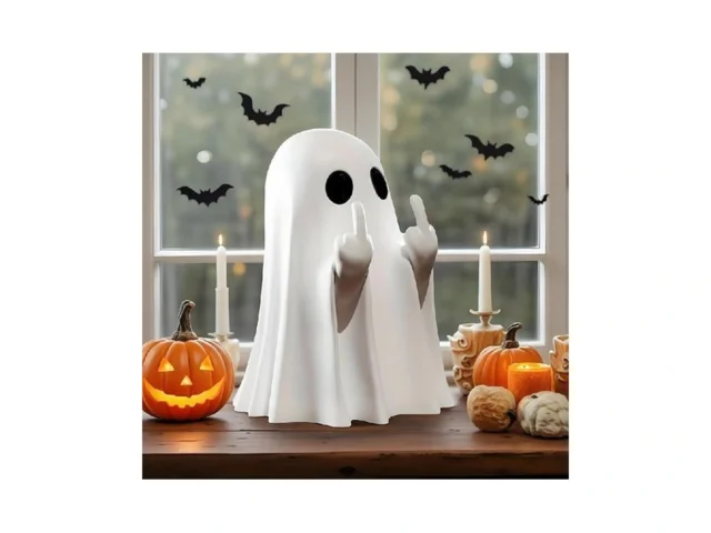 Fosiut Finger Ghost Figurine Cute Halloween Ghost… Code