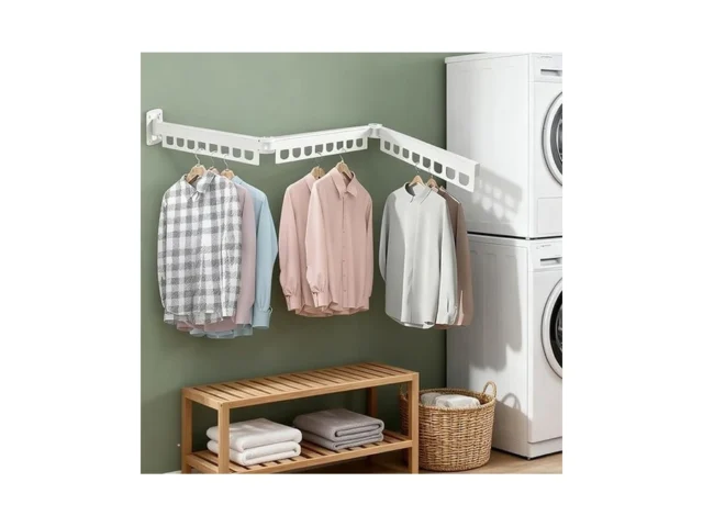 Irosiy Clothes Drying Rack Laundry Space Saver Wall… Code