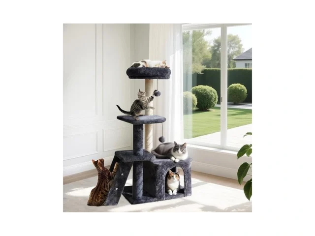 Zlafm 38 4 Cat Tree Tower With Climbing Ladder Cats… Code