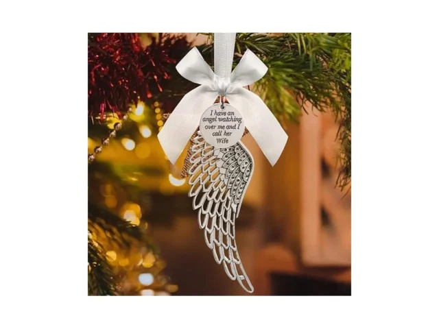 Angel Wing Christmas Memorial Ornament Keepsake For… Code