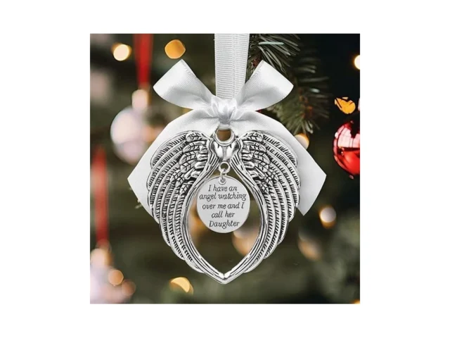 Angel Wings Memorial Ornaments For Christmas Tree… Code