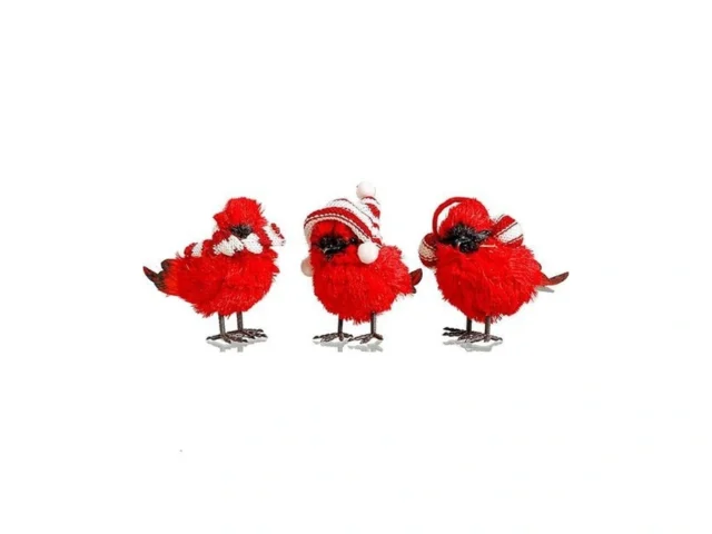 Diamond Star 3 Pack Bird Christmas Figurine Home… Code