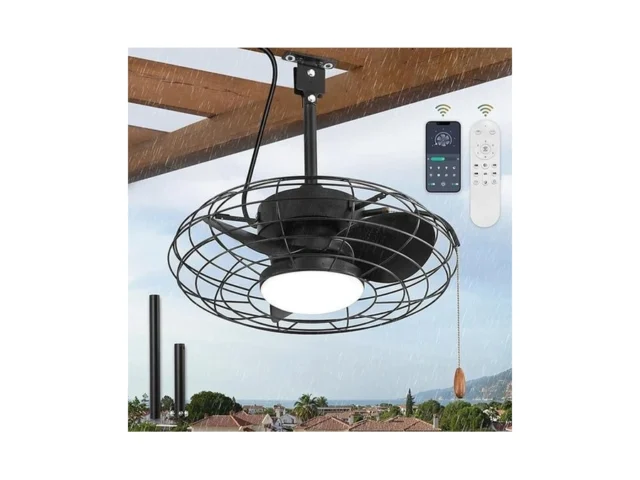Zmishibo Outdoor Ceiling Fans With Light For Patios… Code