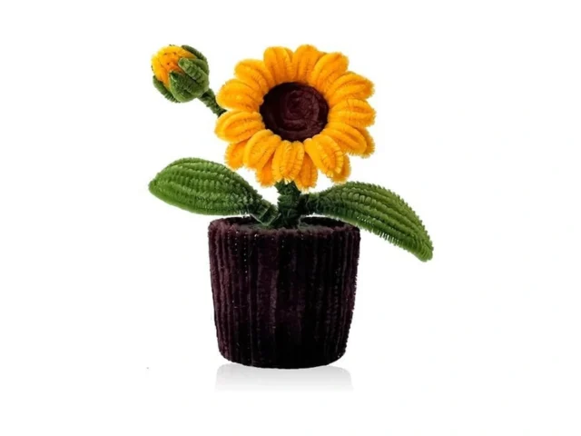 Sinlxcoy Crochet Sunflower Gift For Desk Decor… Code
