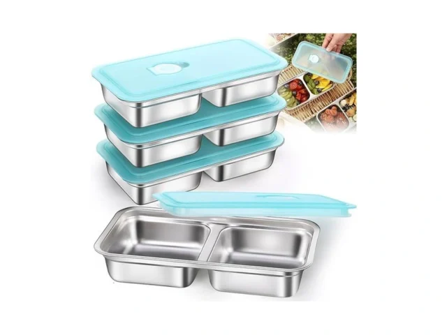 Gksuu 4 Pack Stainless Steel Snack Containers With… Code