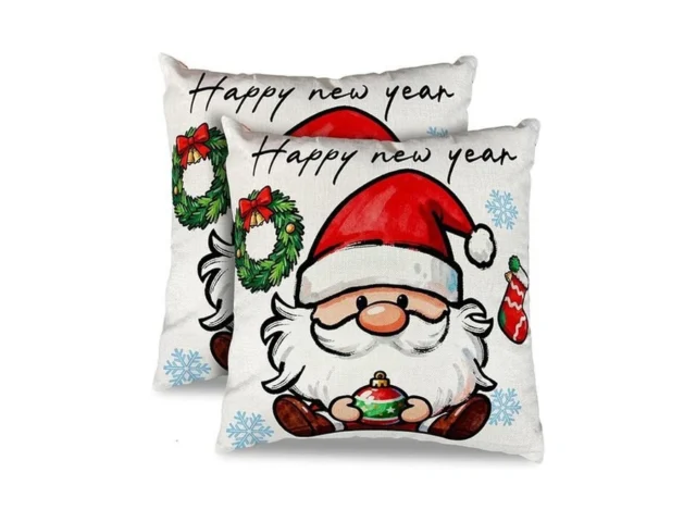 Kaiwern 2 Pack Happy New Year Gnome Pillow Covers… Code