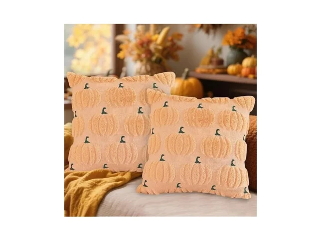 Pumpkin Fall Decorative Throw Pillow Covers 17 7×17… Code