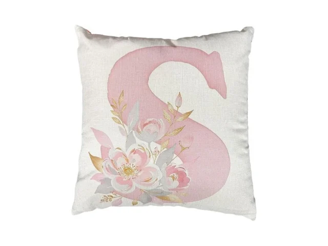 Pink Alphabet Covers Throw Pillow Covers 18 X 18… Code