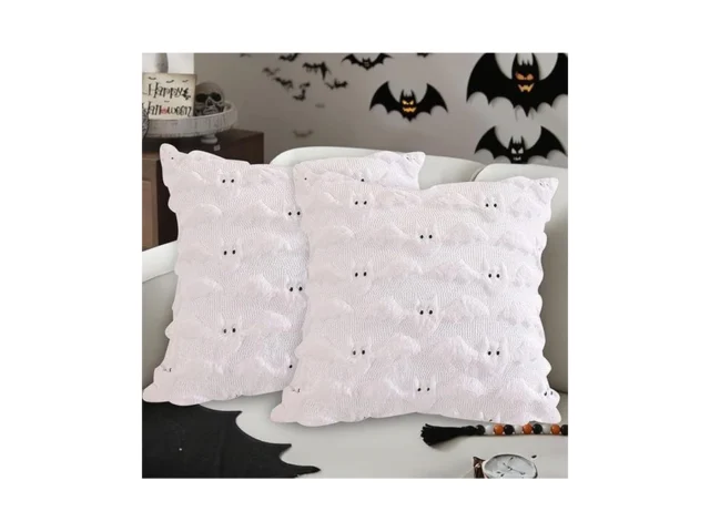 Halloween Ghost Bat Pillow Covers 17 7×17 7 Inch… Code