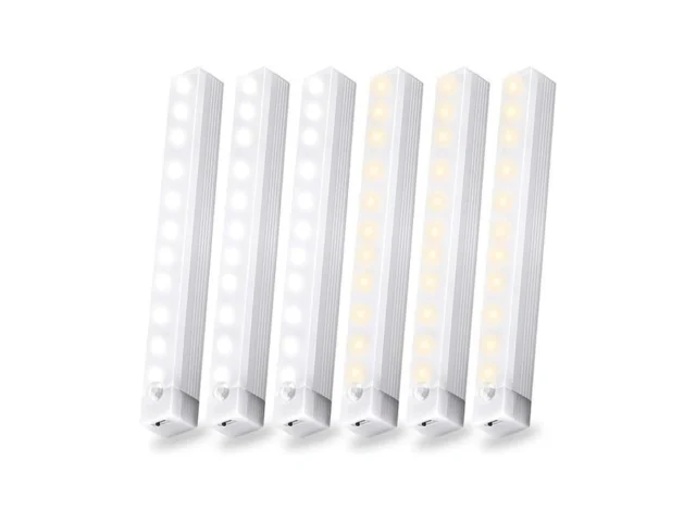 6 Pack Motion Sensor Under Cabinet Light Magnetic… Code