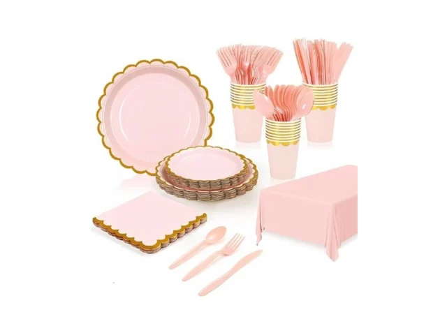 Frutpunch 176 Pieces Of Pink Paper Plates Party… Coupon