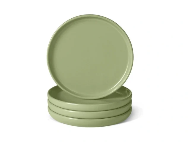 Amazon Basics Glazed Stoneware Salad Plates Ceramic…