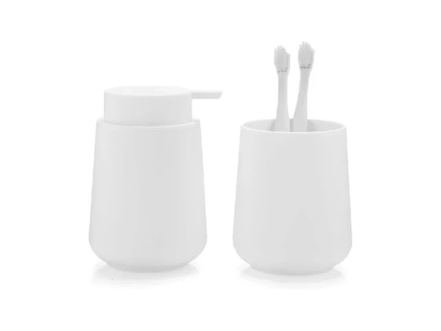 Yaukph Matte White Bathroom Accessories 2 Piece Set…