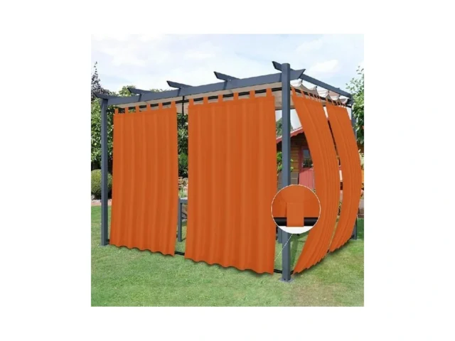 Easy-going Outdoor Patio Curtains Detachable Tab… Code