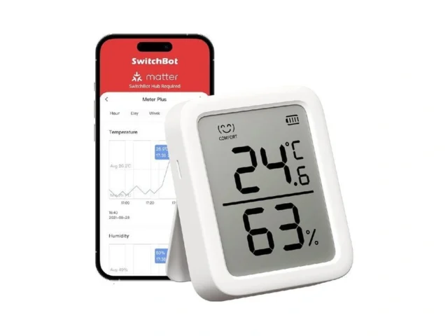 Switchbot Thermometer Hygrometer Bluetooth Indoor… Coupon
