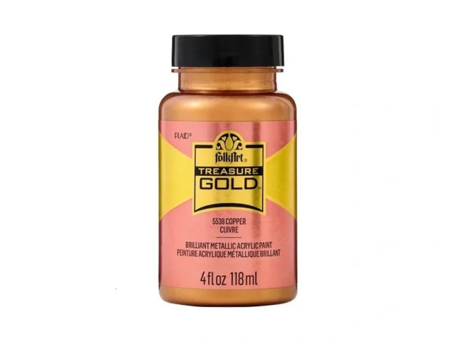 Folkart Treasure Gold Brilliant Metallic Paint 4 Oz…
