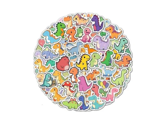 100 Pcs Dinosaur Water Bottle Stickers For Kids… Code